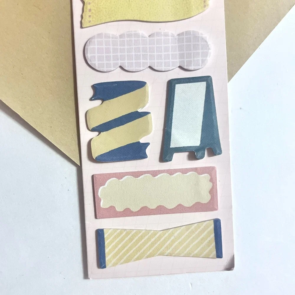 labels 🎉 Midori title banner tab sticky notes for planners bullet journal decor